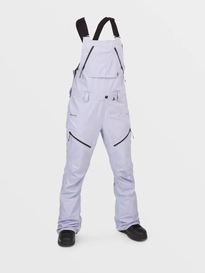 Womens Pants Volcom Elm Stretch Gore Bib Overalls 8211 Lilac Ash
