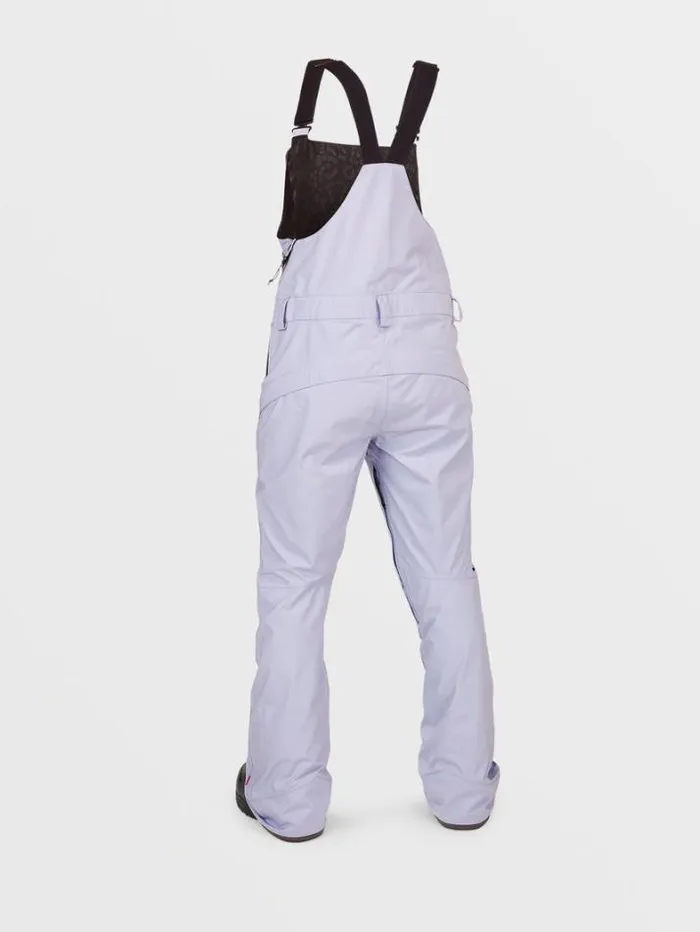 Womens Pants Volcom Elm Stretch Gore Bib Overalls 8211 Lilac Ash