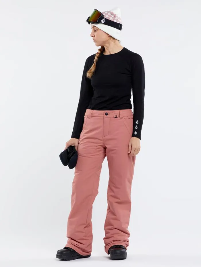 Womens Pants Volcom Frochickie Insulated Pants 8211 Earth Pink
