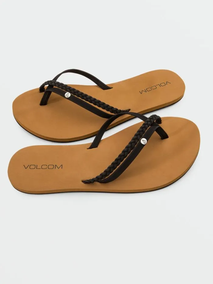 Womens Sandals Volcom Thrills II Sandals 8211 Black