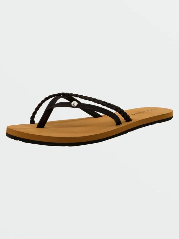 Womens Sandals Volcom Thrills II Sandals 8211 Black