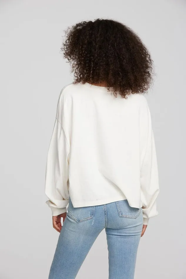 Womens Tops Chaser Brand Coast Cotton Jersey Long Sleeve Tee