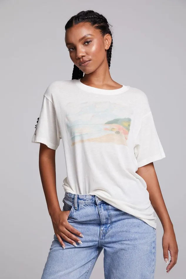 Womens Tops Chaser Brand Dream Beach Tee