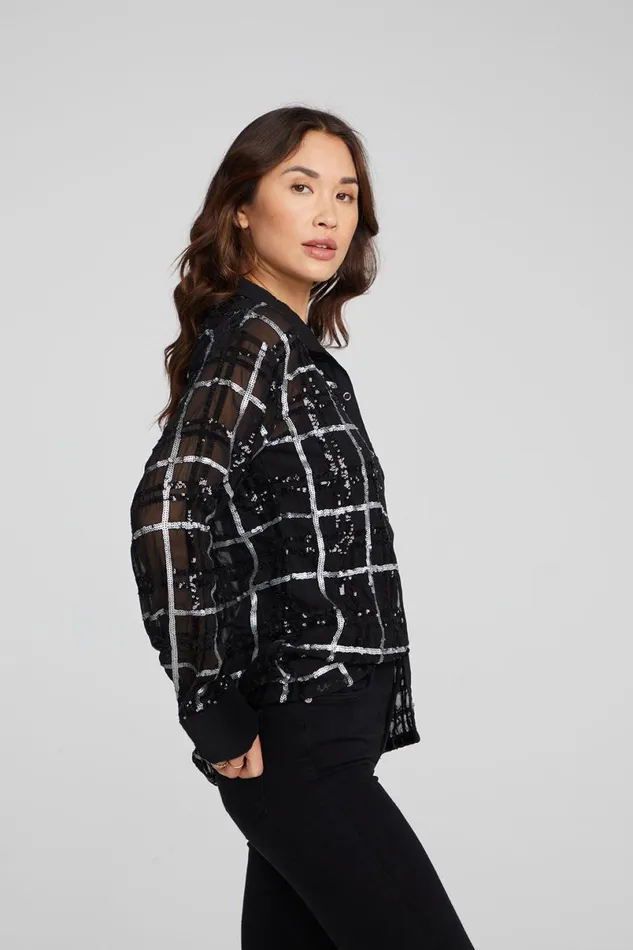 Womens Tops Chaser Brand Evory Fairfax Plaid Button Down