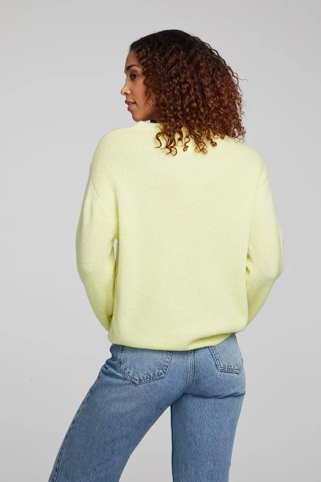 Womens Tops Chaser Brand Frankie Limelight Pullover