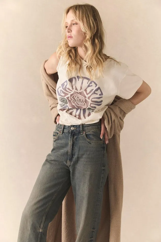 Womens Tops Chaser Brand Grateful Dead Rose Tee