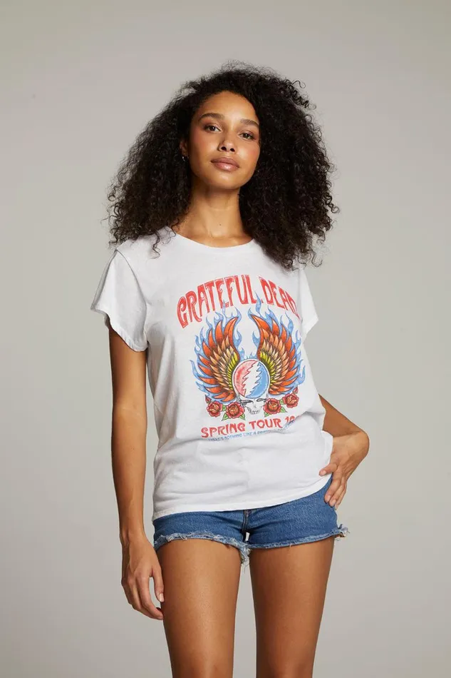 Womens Tops Chaser Brand Grateful Dead Spring Tour Tee