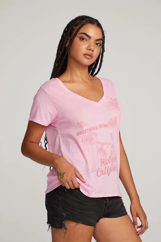 Womens Tops Chaser Brand Hollywood Tee