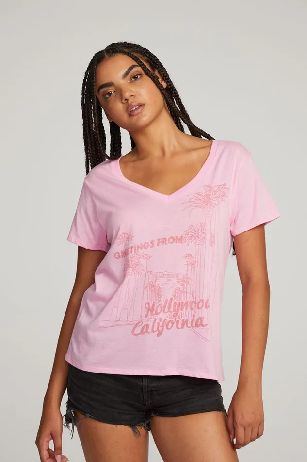 Womens Tops Chaser Brand Hollywood Tee