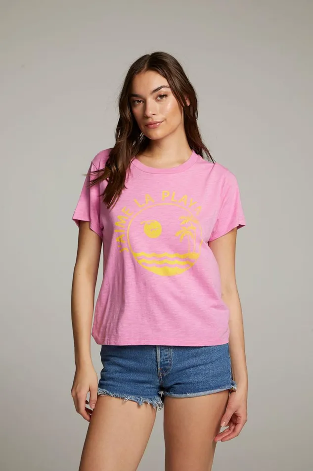 Womens Tops Chaser Brand J039aime La Playa Tee