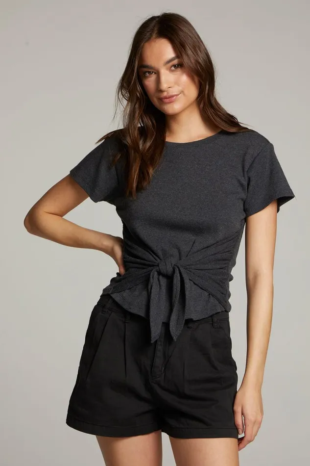 Womens Tops Chaser Brand Mia Black Top