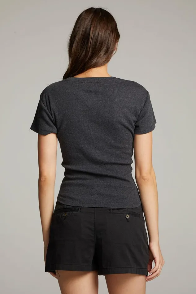 Womens Tops Chaser Brand Mia Black Top