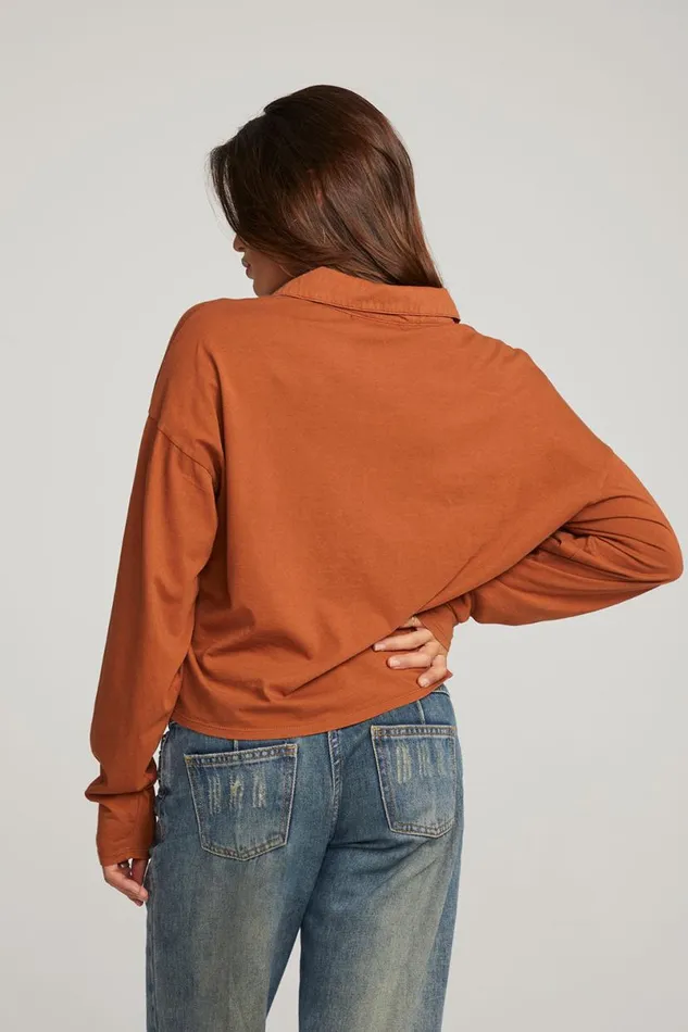 Womens Tops Chaser Brand Miles Whiskey Long Sleeve