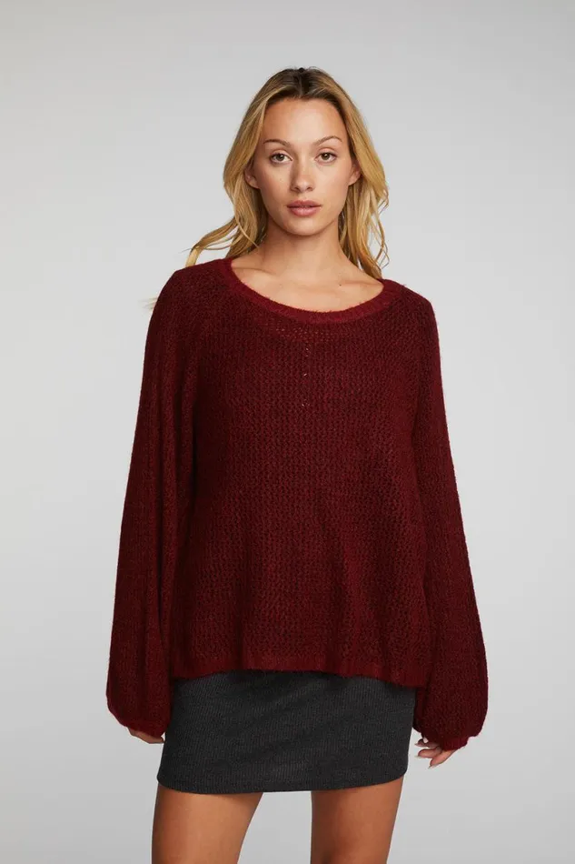 Womens Tops Chaser Brand Mohair Sweater Knit Belle Pullover