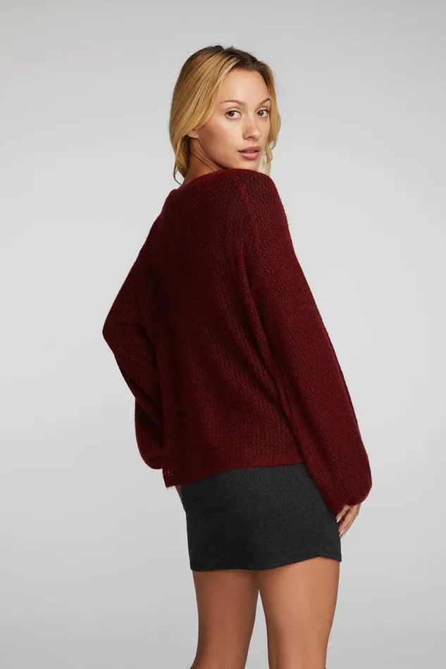Womens Tops Chaser Brand Mohair Sweater Knit Belle Pullover