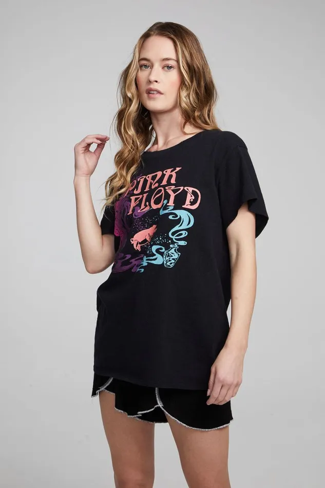 Womens Tops Chaser Brand Pink Floyd Nouveau Tee