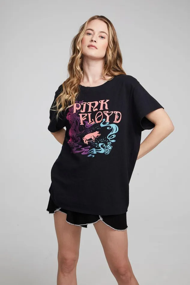 Womens Tops Chaser Brand Pink Floyd Nouveau Tee