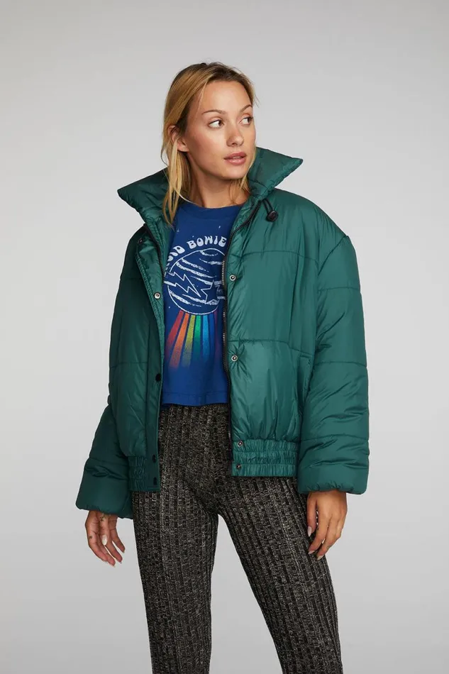 Womens Tops Chaser Brand Quilted Puffer Jacket
