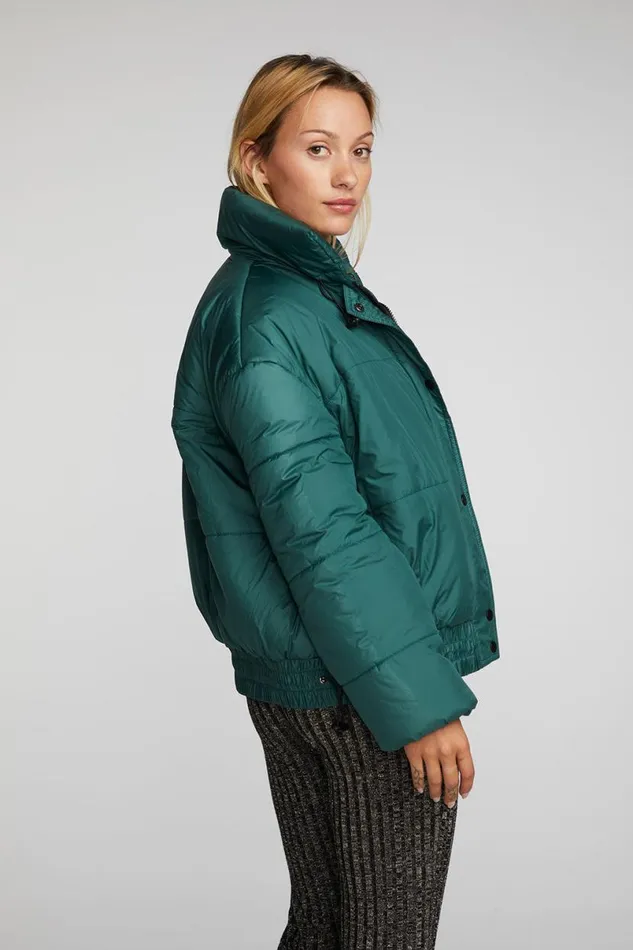 Womens Tops Chaser Brand Quilted Puffer Jacket