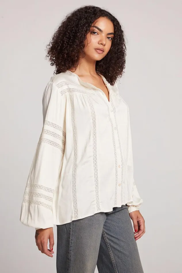 Womens Tops Chaser Brand Rozina Starry White Blouse