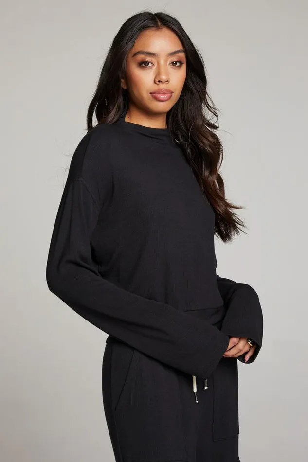 Womens Tops Chaser Brand Seattle Licorice Long Sleeve