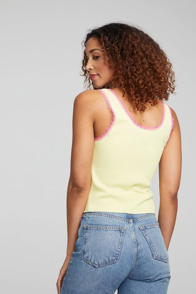 Womens Tops Chaser Brand Sonny and Cher 034Westbury Music Fair034 Tank Top