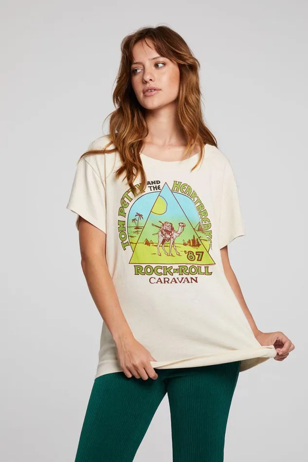 Womens Tops Chaser Brand Tom Petty Rock039n039Roll Caravan