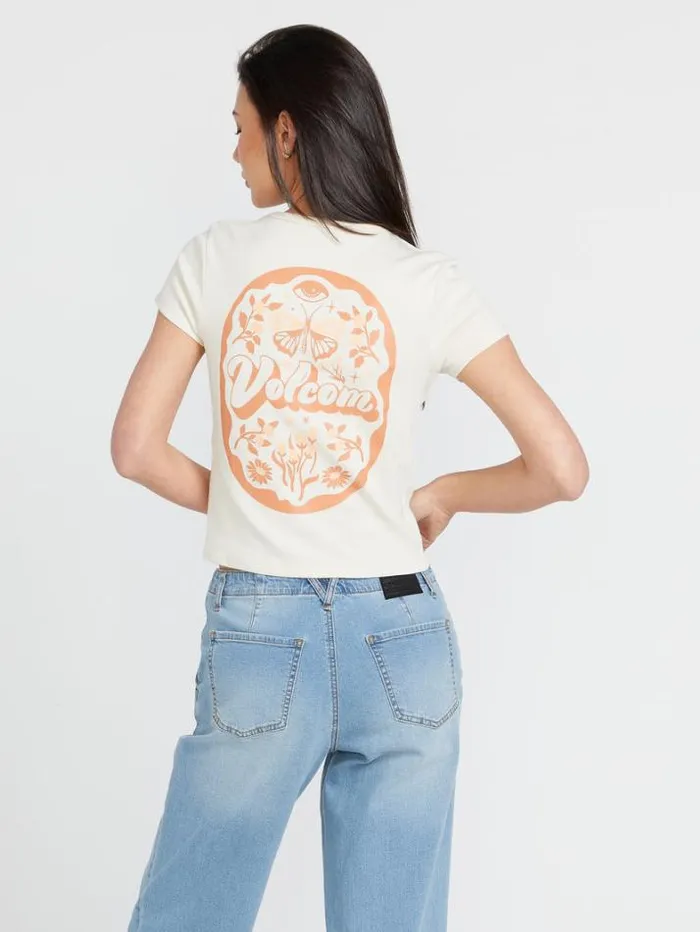 Womens Tops Volcom Have A Clue Tee 8211 Cloud