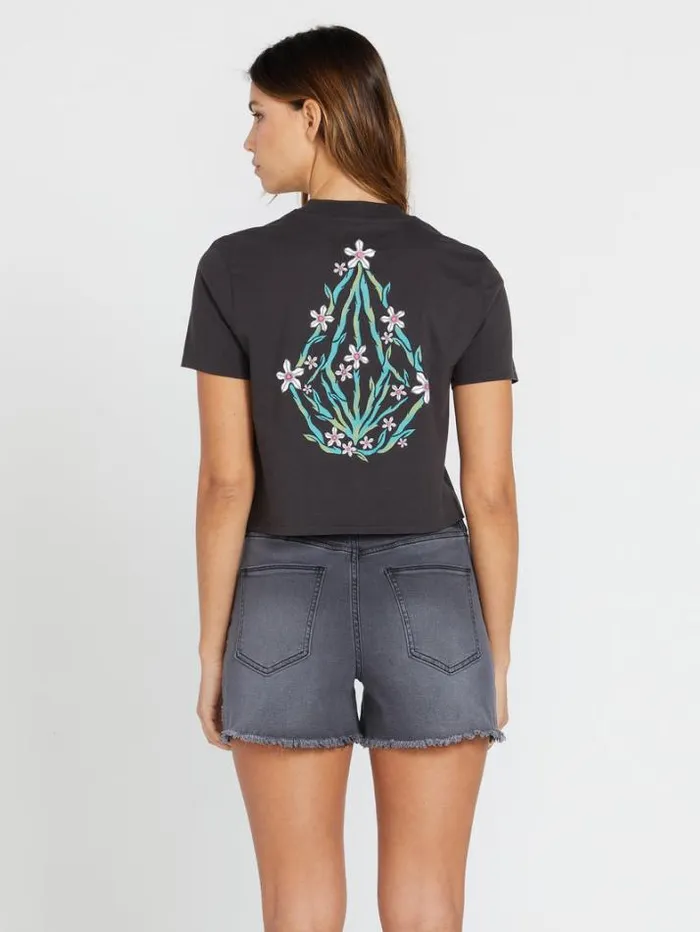 Womens Tops Volcom Pocket Dial Tee 8211 Vintage Black