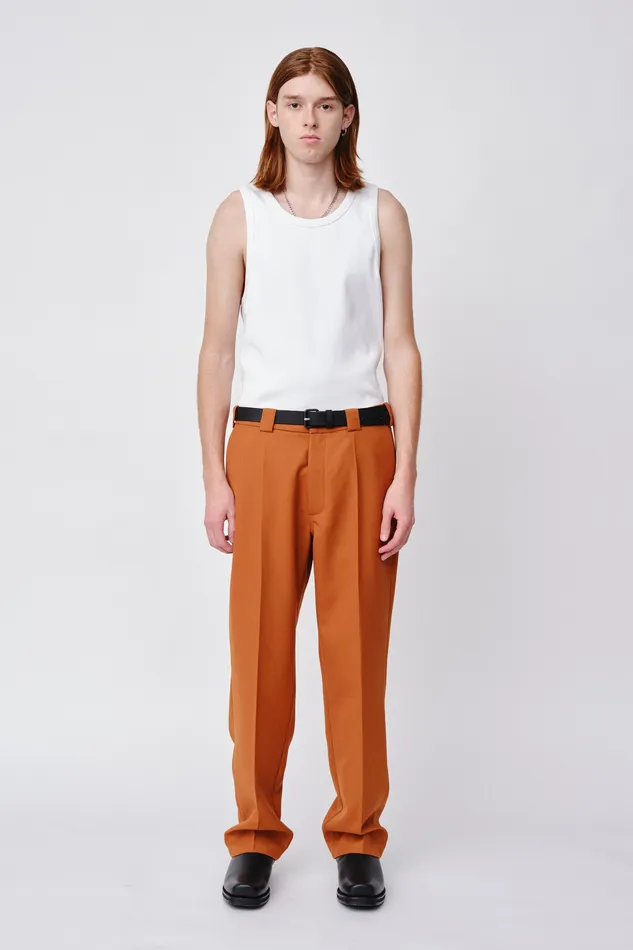 Wonhundred Trousers Men Jayden 8211 Leather Brown