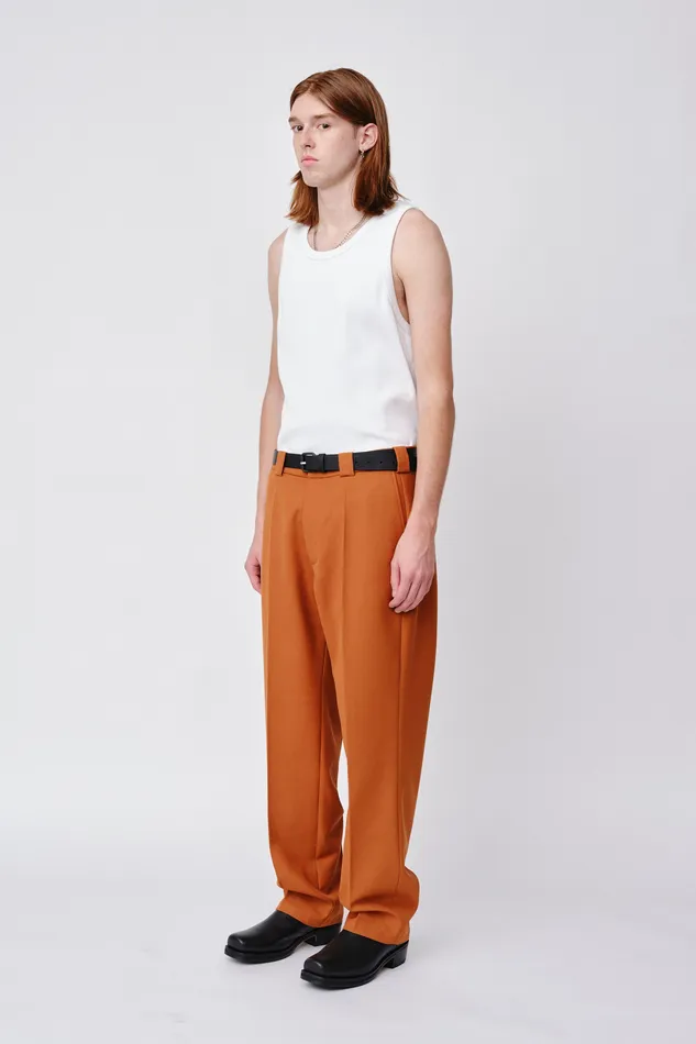 Wonhundred Trousers Men Jayden 8211 Leather Brown