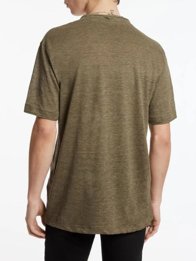 WOOSTER VNECK Dk Steel Htr Clothing John Varvatos TShirts