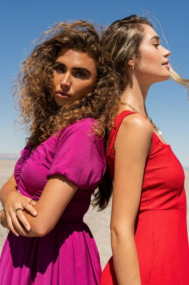 Yani Mini Dress In Magenta Magenta Women Bohme Dresses