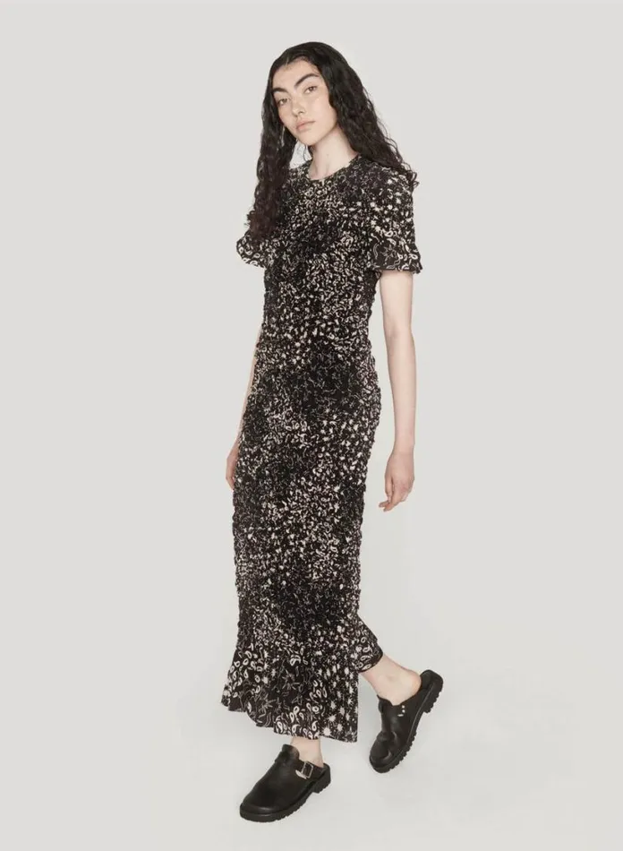 YMC Ari Dress Black Multi Womens Dresses