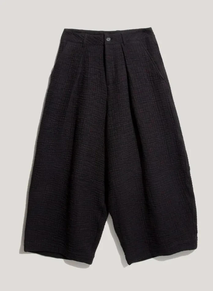 YMC Deadbeat Textured Trousers Black Womens Trousers