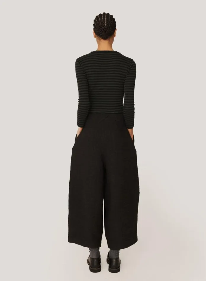 YMC Deadbeat Textured Trousers Black Womens Trousers