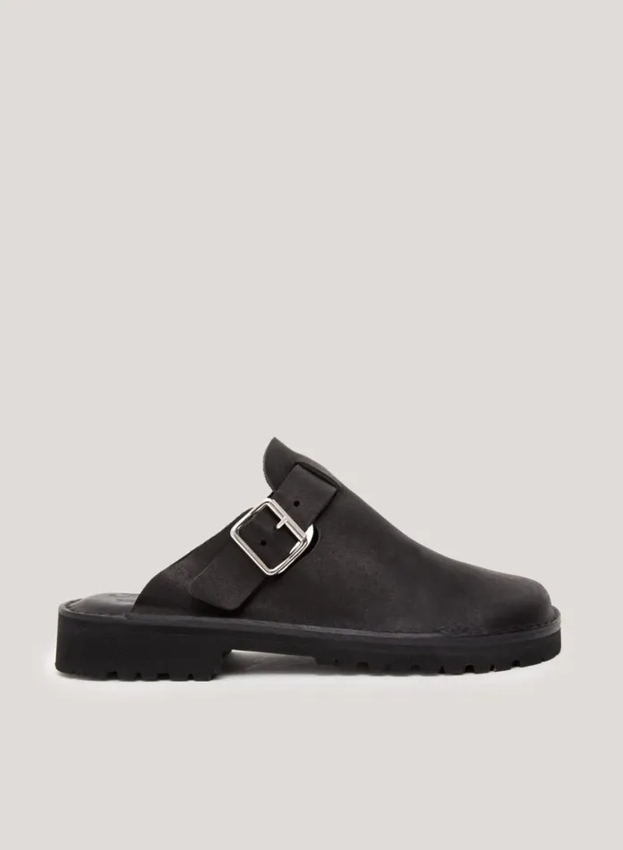 YMC Fracap X Sabot Mules Black Womens Footwear