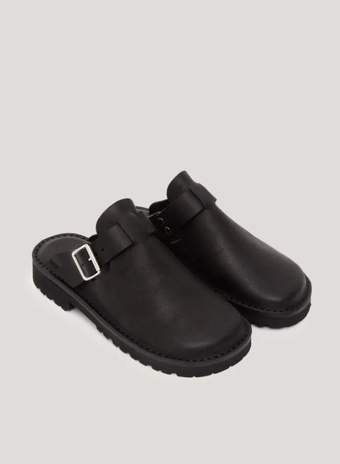 YMC Fracap X Sabot Mules Black Womens Footwear