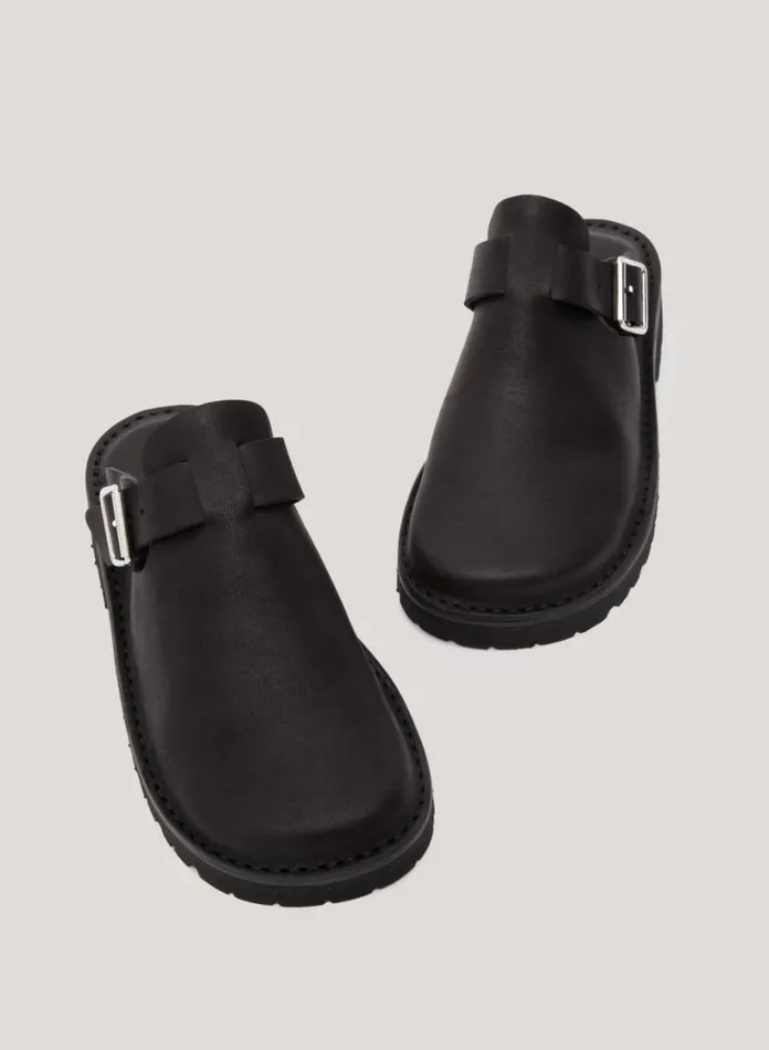YMC Fracap X Sabot Mules Black Womens Footwear