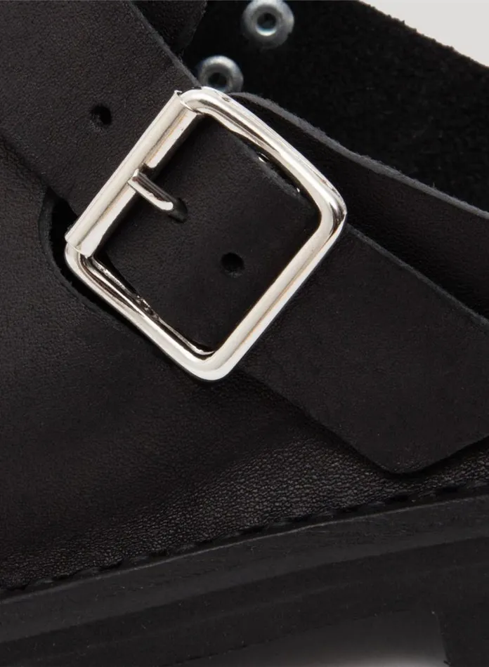 YMC Fracap X Sabot Mules Black Womens Footwear