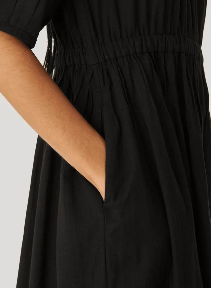 YMC Garden Dress Black Multi Womens Dresses