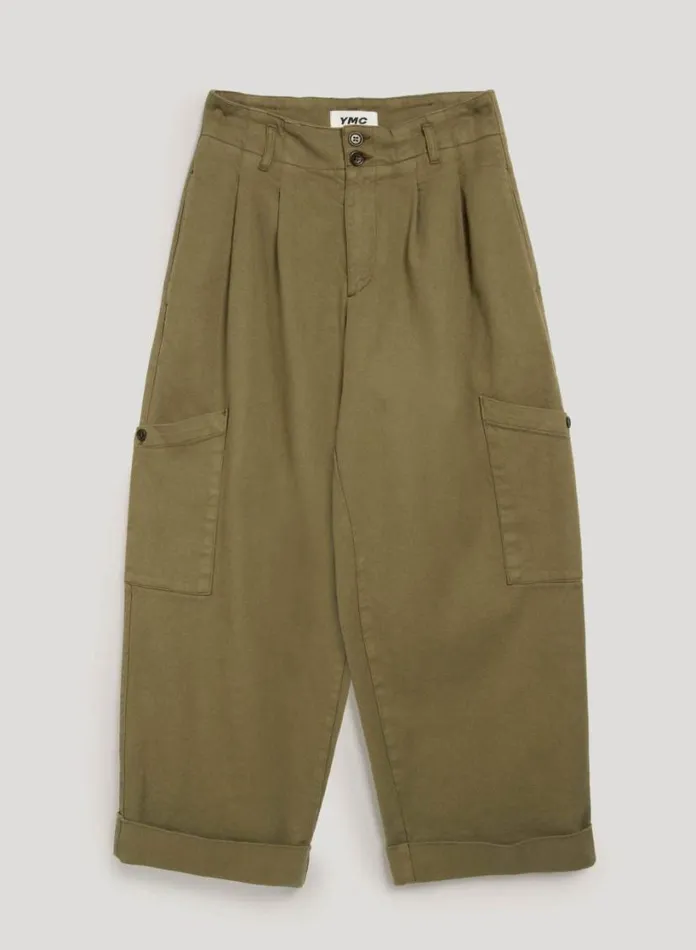 YMC Grease Trouser Olive Womens Trousers