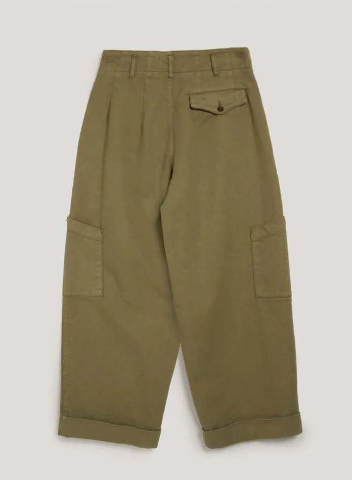 YMC Grease Trouser Olive Womens Trousers