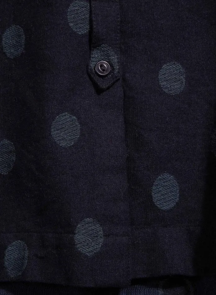 YMC Marianne Jacquard Shirt Indigo Womens Shirts