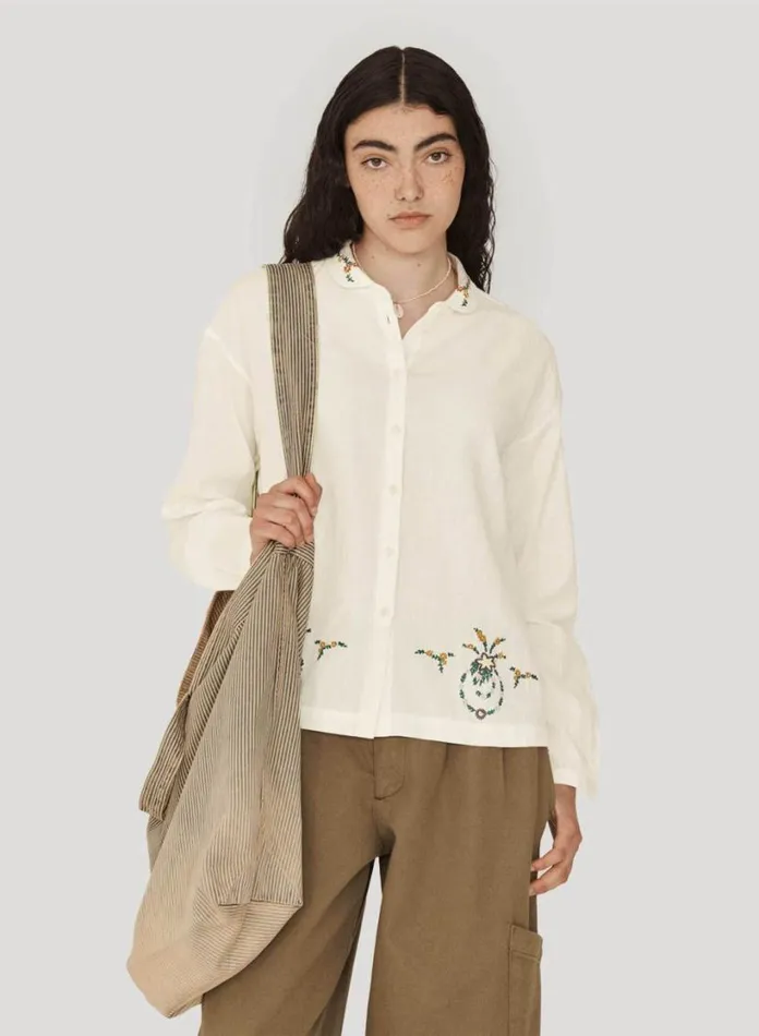 YMC Marianne Shirt White Womens Shirts