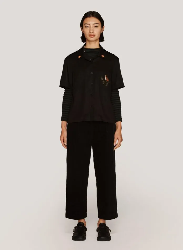 YMC Market Corduroy Trousers Black Womens Trousers