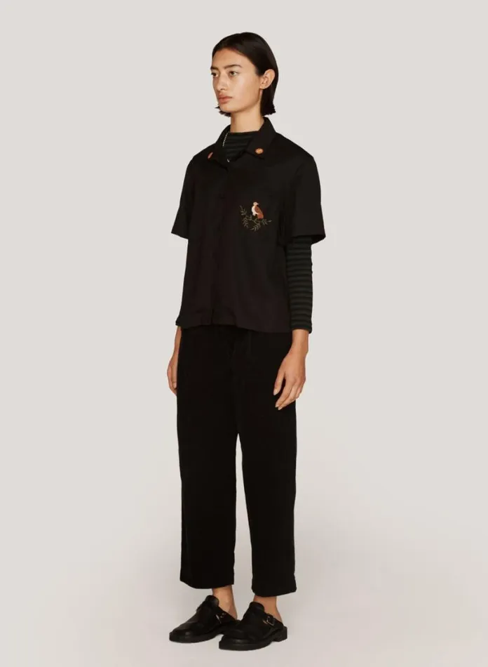 YMC Market Corduroy Trousers Black Womens Trousers