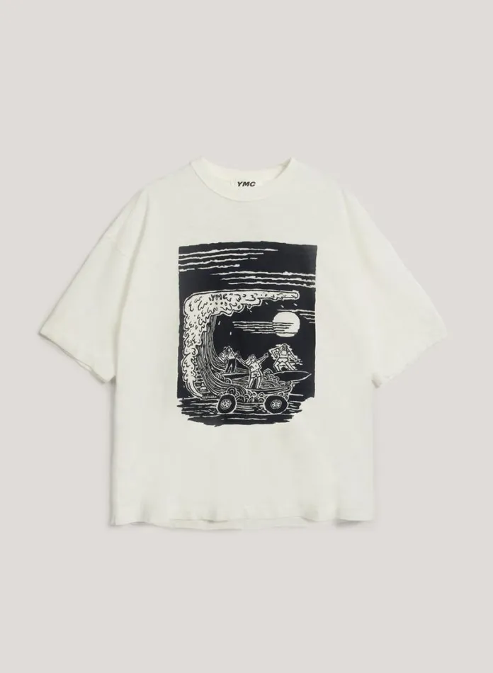 YMC On The Mountain Pass T Shirt White Womens TShirts
