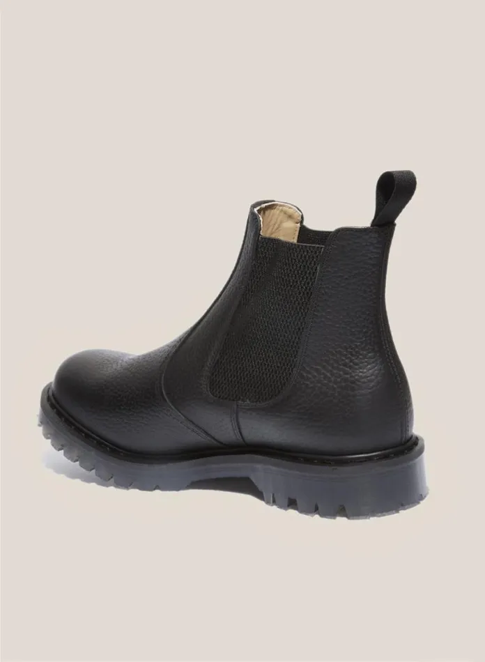 YMC Solovair X Leather Dealer Boots Black Womens Footwear