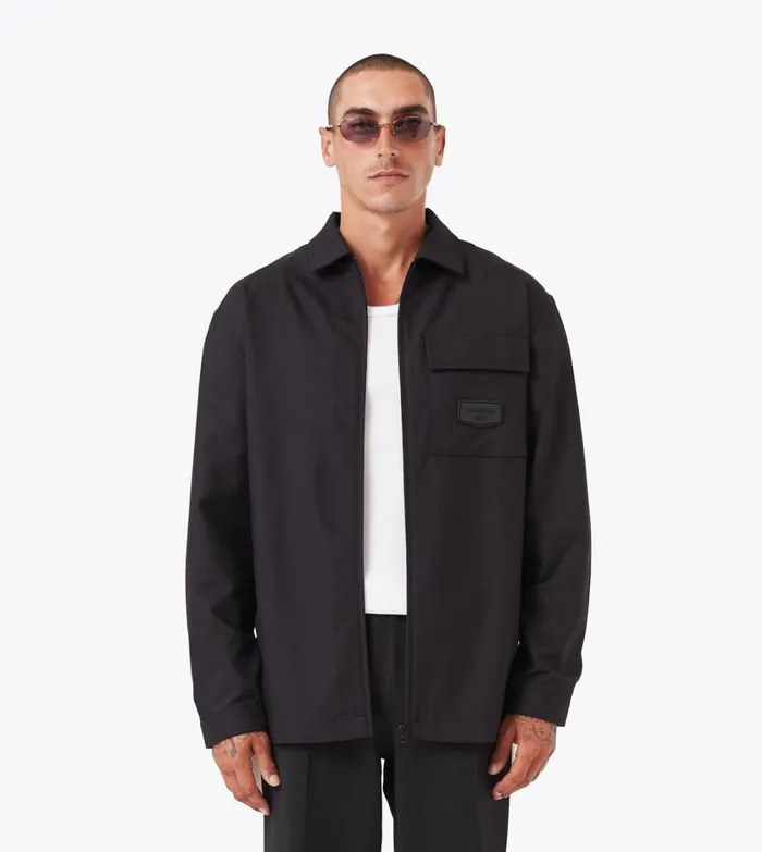 Zanerobe Shirts Men Boxy LS Overshirt Black
